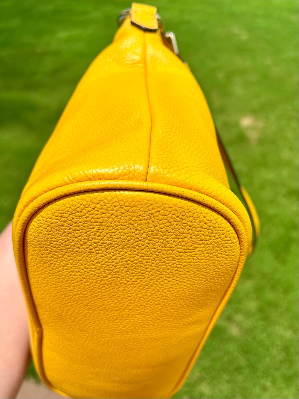 Michael Kors Sunflower Yellow Pebbled Leather Shoulder Bag & Crossbody - Picture 8 of 13